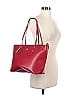Coach Factory 100% Leather Solid Maroon Burgundy Leather Tote One Size - photo 3