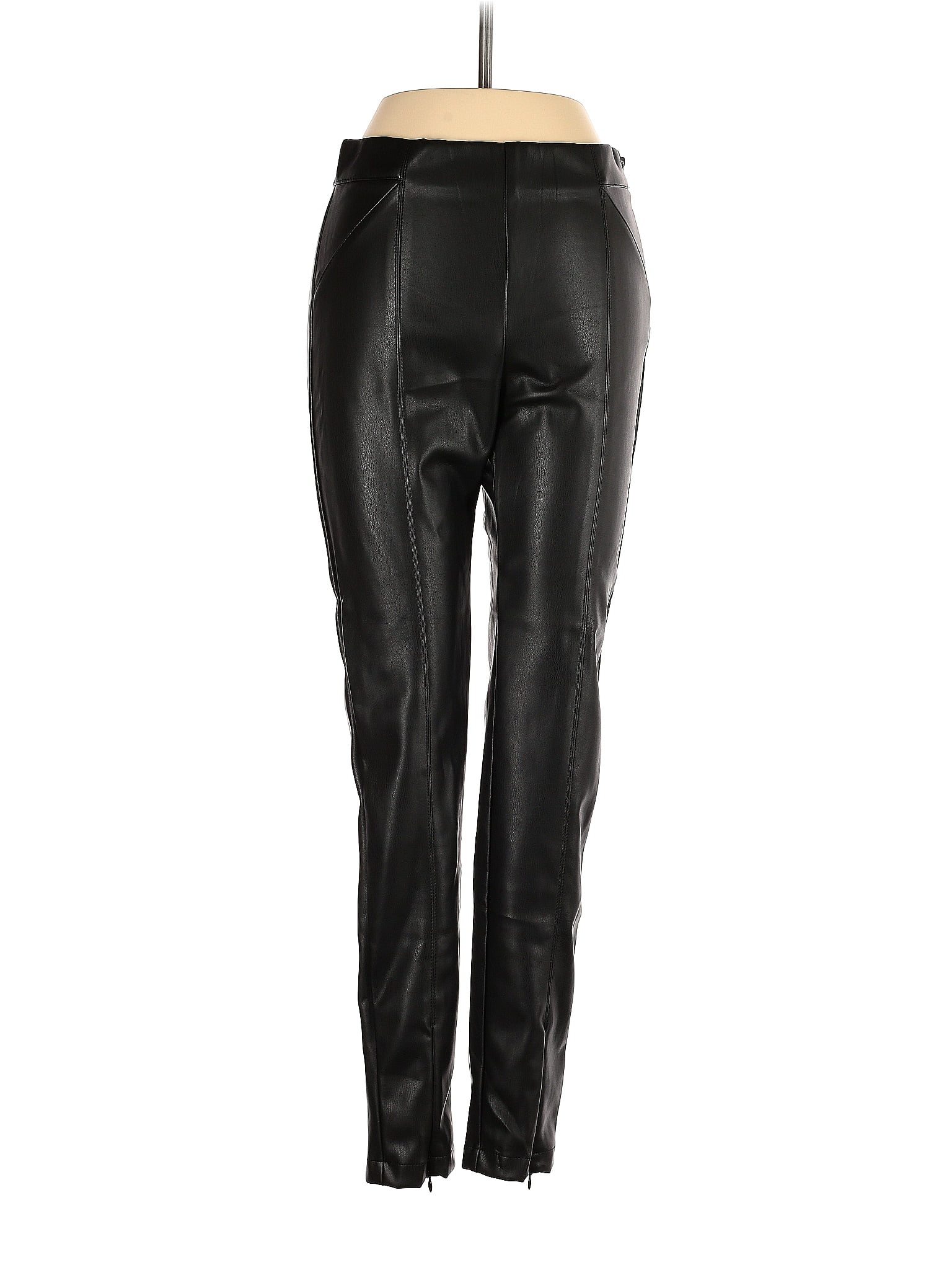 MIOU MUSE Black Faux Leather Pants Size S - 65% off | thredUP