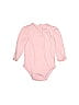 Youngland Pink Long Sleeve Onesie Size 12 mo - photo 1