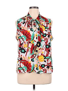 New York & Company Short Sleeve Blouse (view 1)