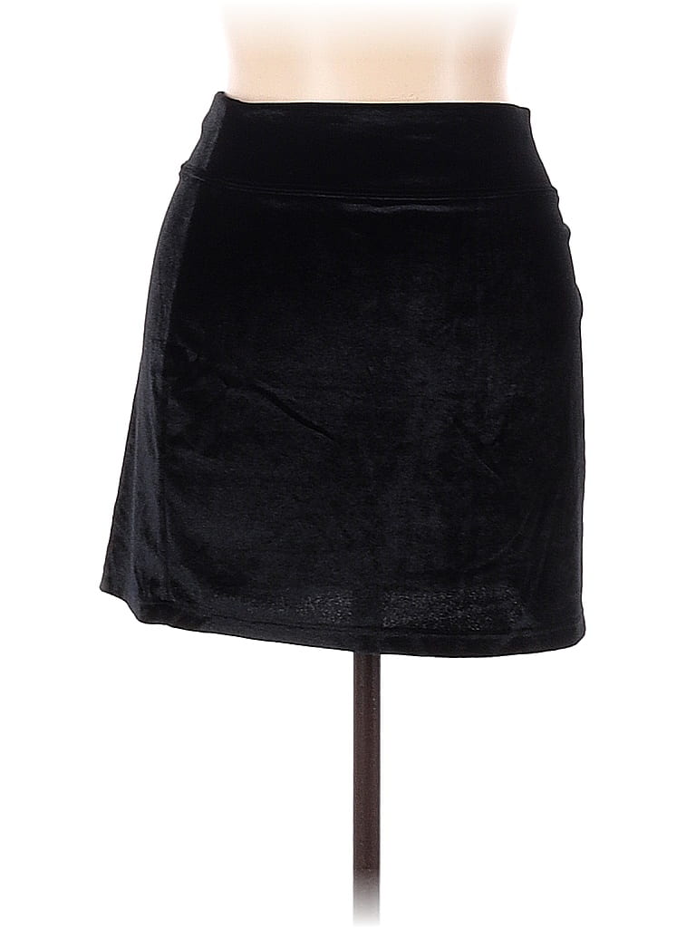 Mac & Jac Solid Black Casual Skirt Size XL - photo 1