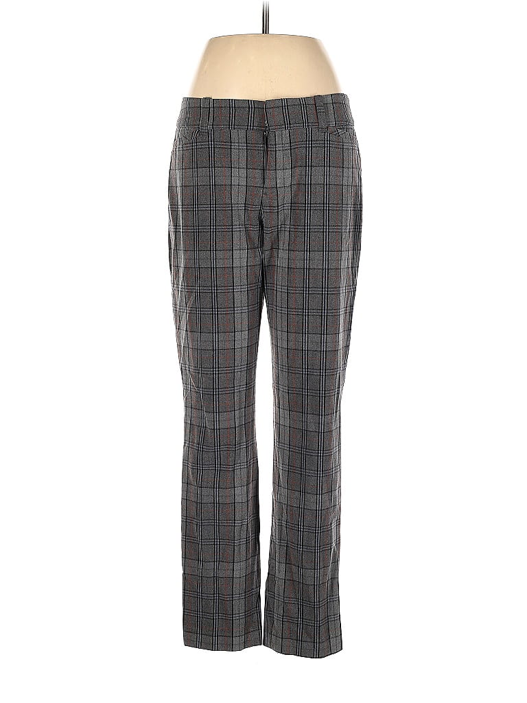 Calvin Klein Plaid Gray Dress Pants Size 6 - 80% off | thredUP