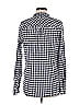J.Crew Checkered-gingham Houndstooth Plaid Blue Long Sleeve Button-Down Shirt Size 10 (Tall) - photo 2