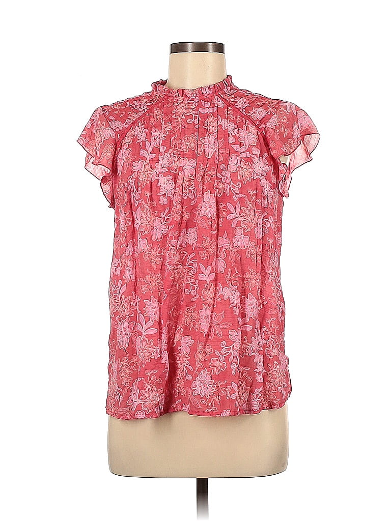 Haut / Chemisier Nanette Lepore Femme - Rouge Bordeau, 100% Soie, Dentelle, Taille M