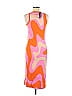 Wild Fable Graphic Color Block Chevron Orange Casual Dress Size M - photo 2