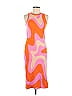 Wild Fable Graphic Color Block Chevron Orange Casual Dress Size M - photo 1
