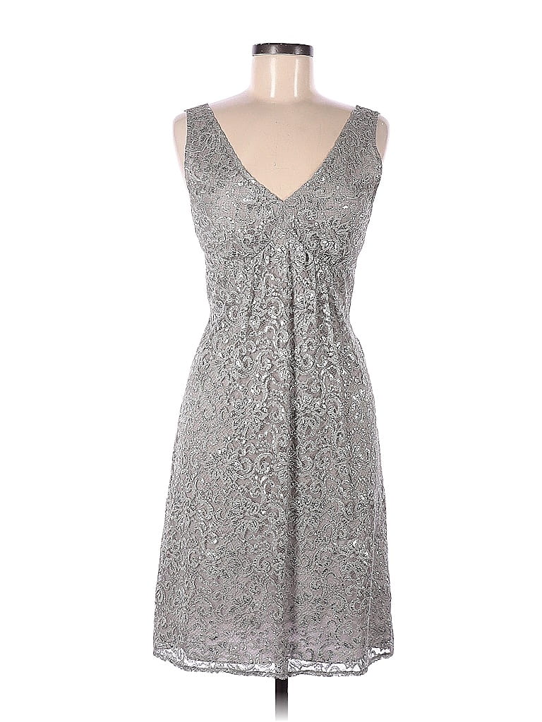 The Limited Silver Cocktail Dress Size 8 - 71% off | thredUP