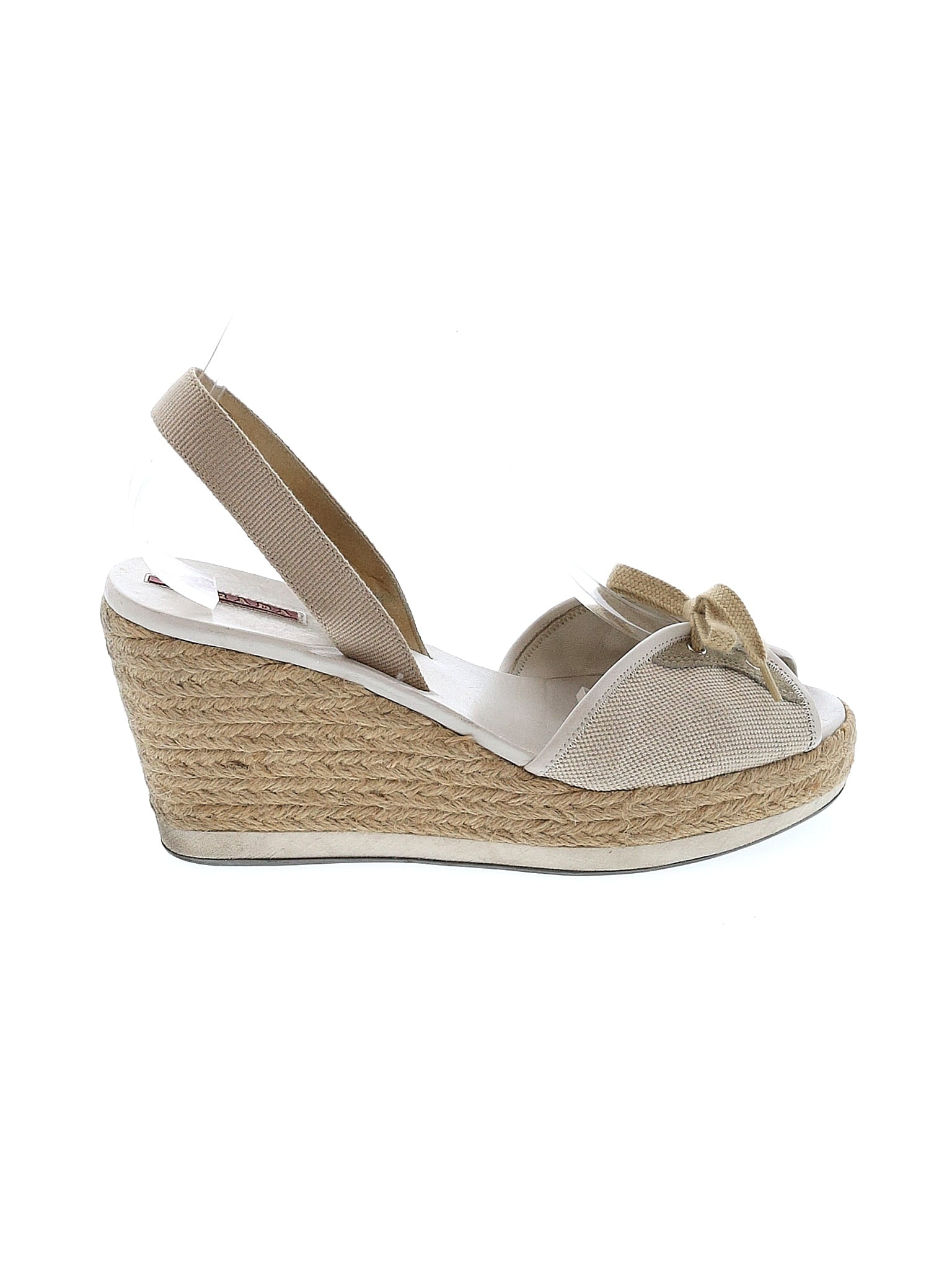 Prada Linea Rossa Solid Ivory Wedges Size 38.5 EU 89 off