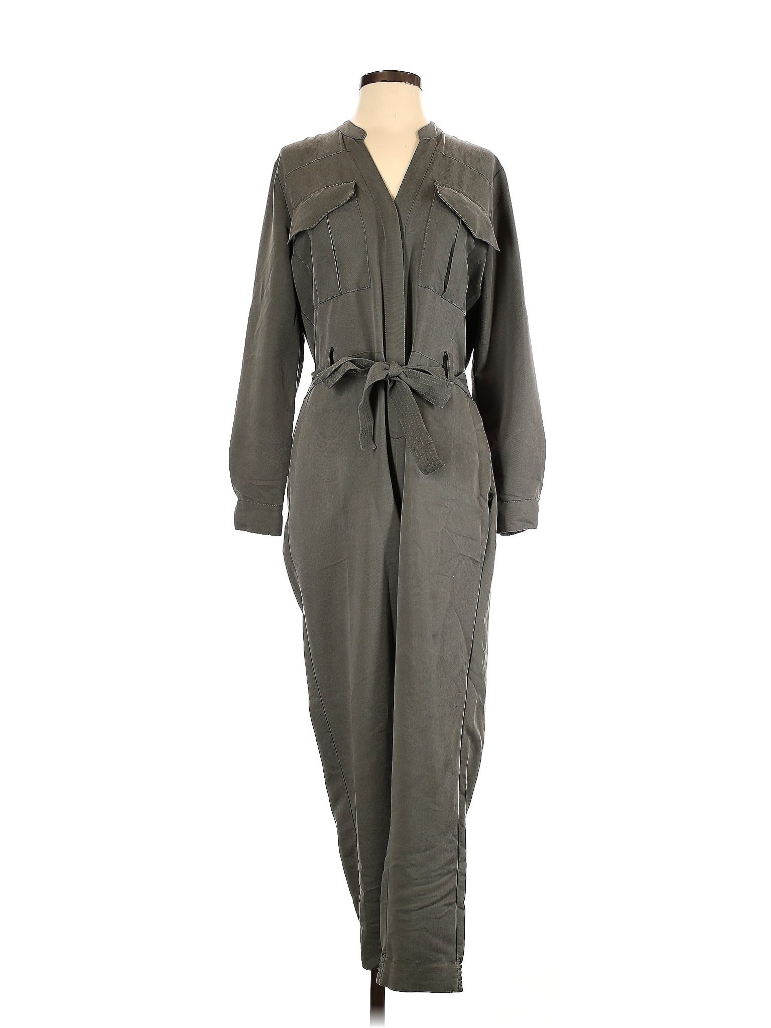 RACHEL Rachel Roy Solid Gray Jumpsuit Size S 66 off ThredUp