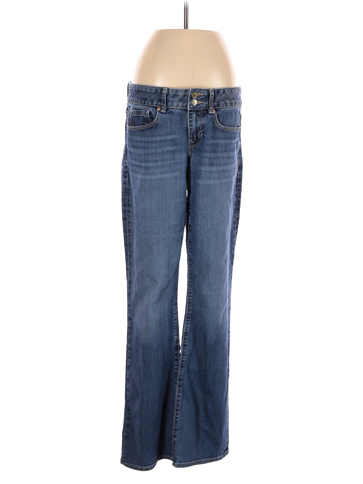 Gap Solid Blue Jeans Size 4 - 74% off | thredUP