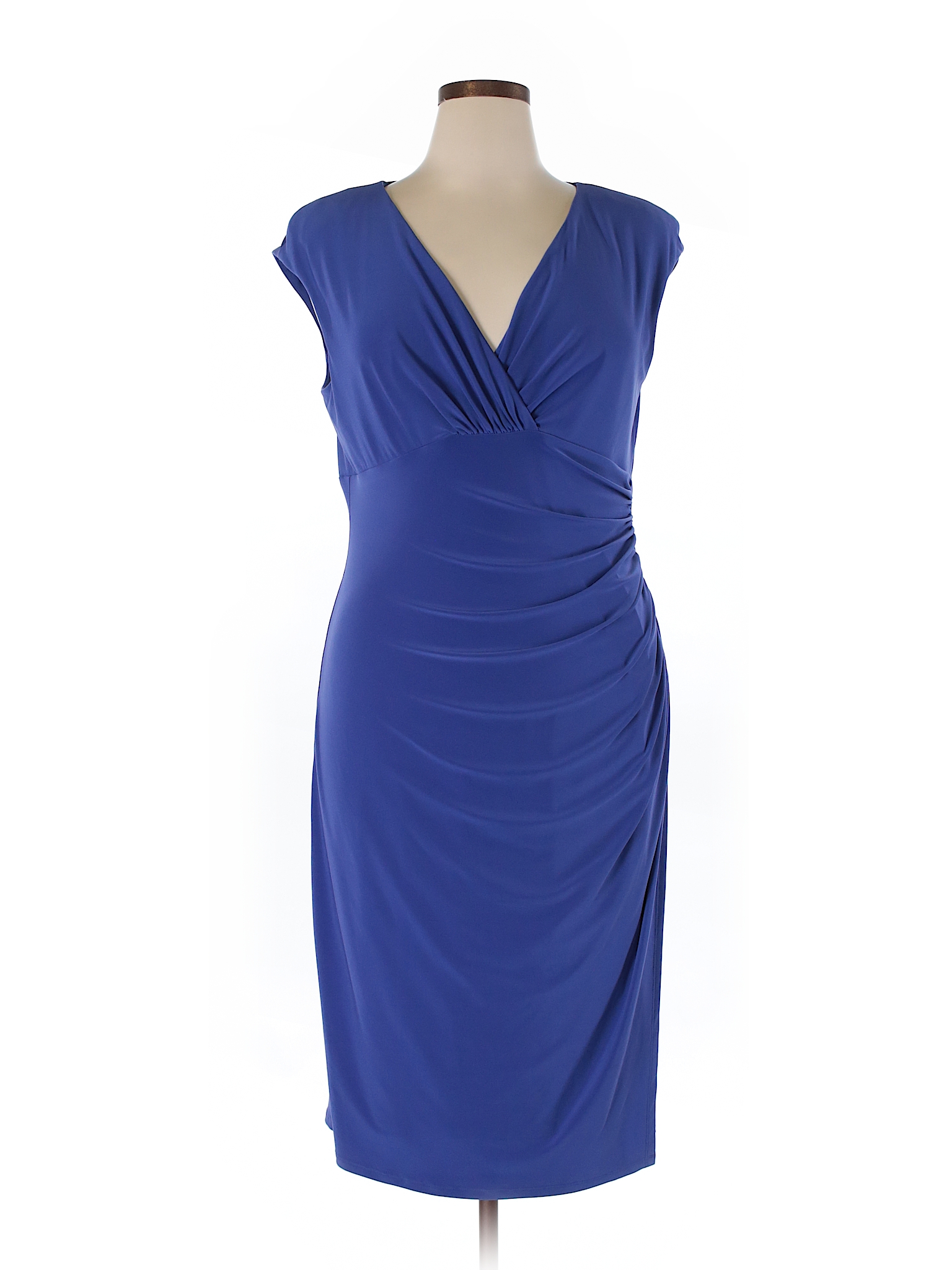 Lauren by Ralph Lauren Solid Purple Cocktail Dress Size 16 - 80% off ...