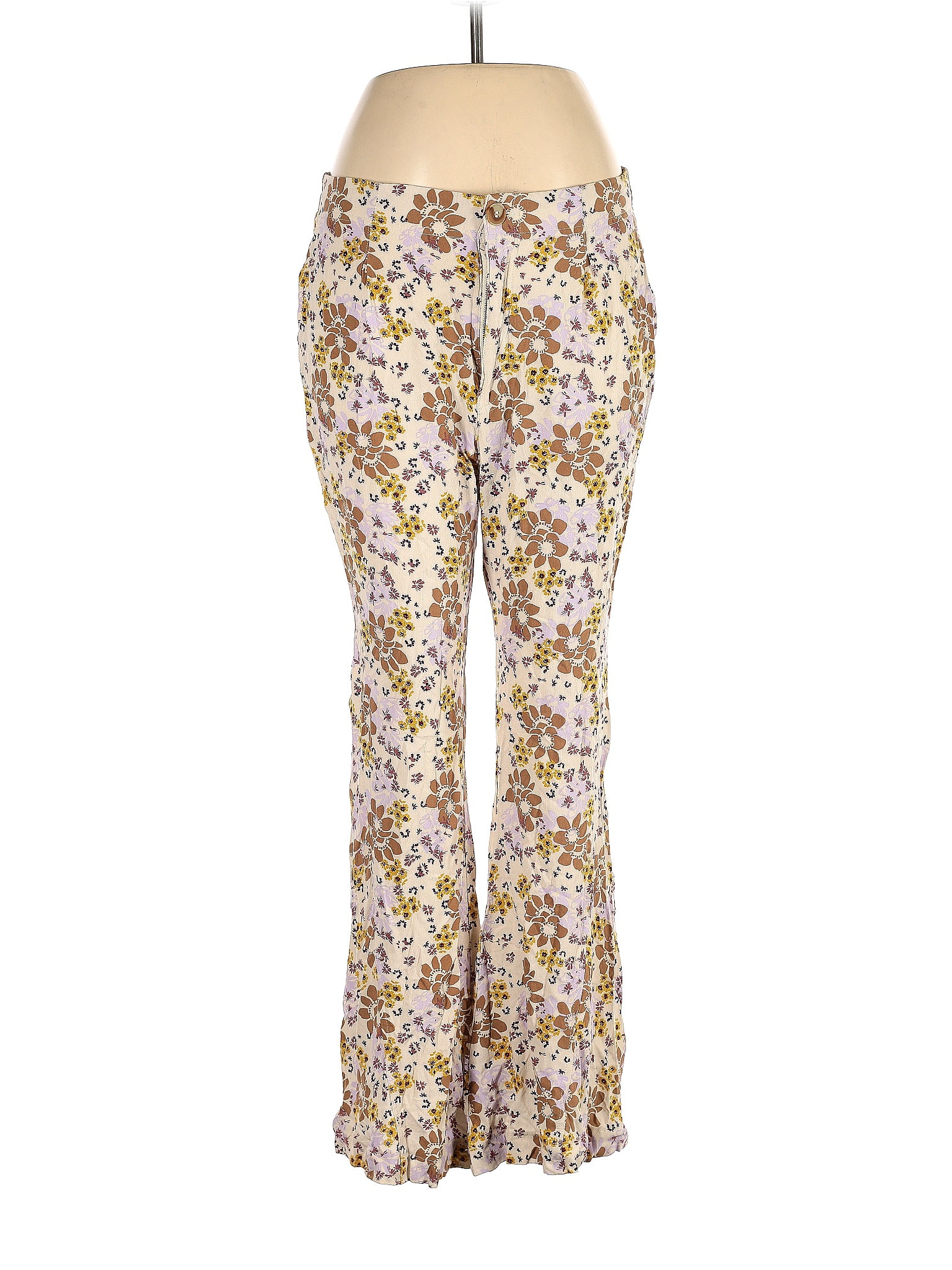 Free People Gold Casual Pants