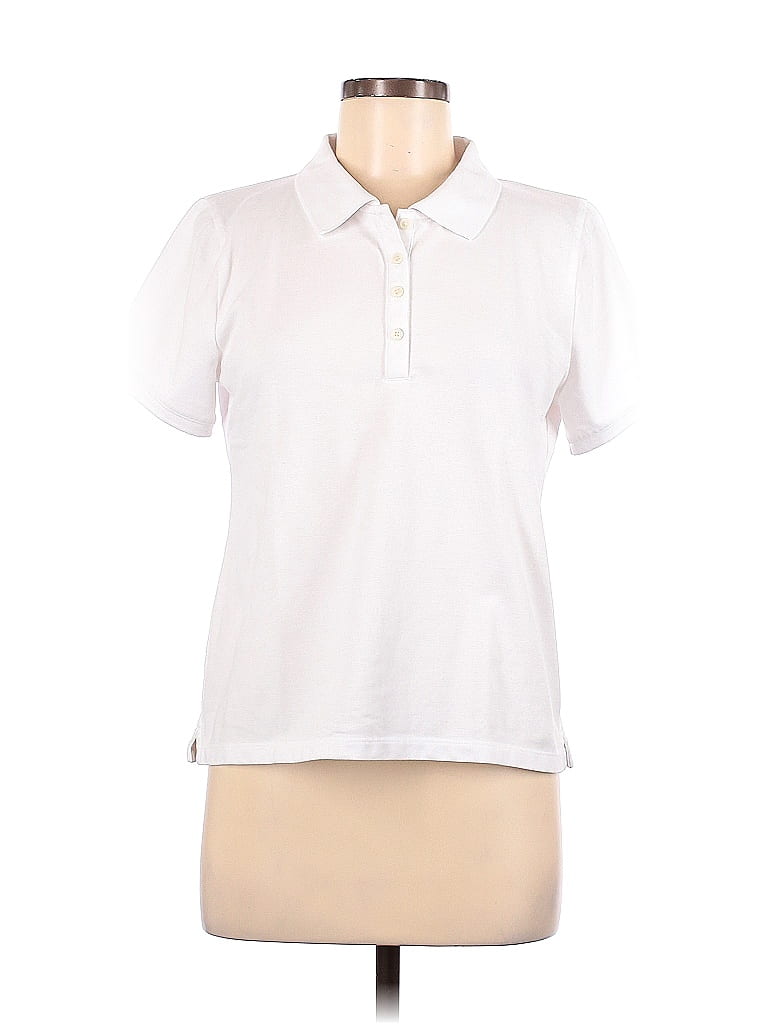 J.Crew Factory Store White Short Sleeve Polo Size M - 64% off | thredUP