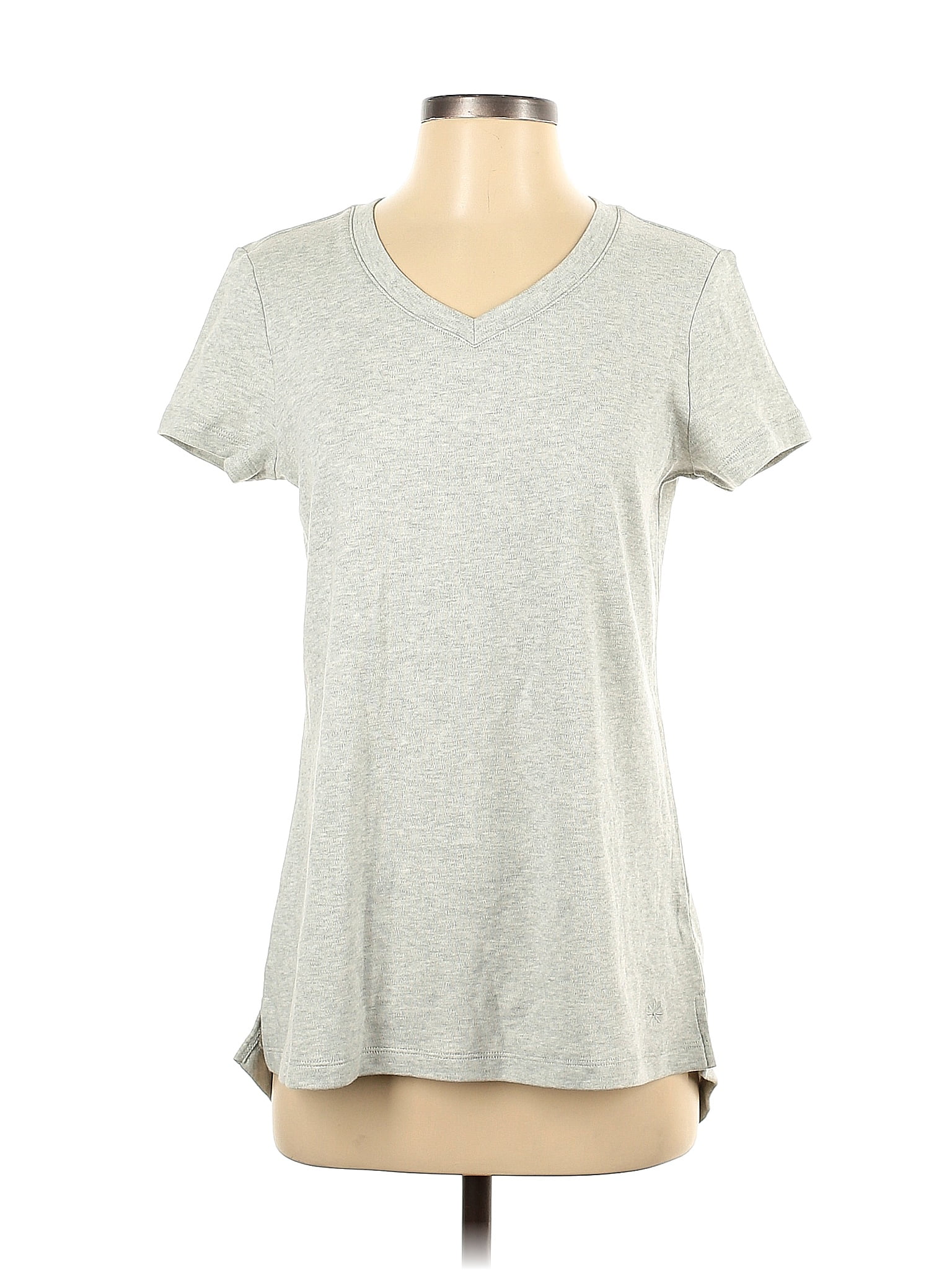 Isaac Mizrahi LIVE! 100% Cotton Gray Short Sleeve T-Shirt Size XS - 75% ...