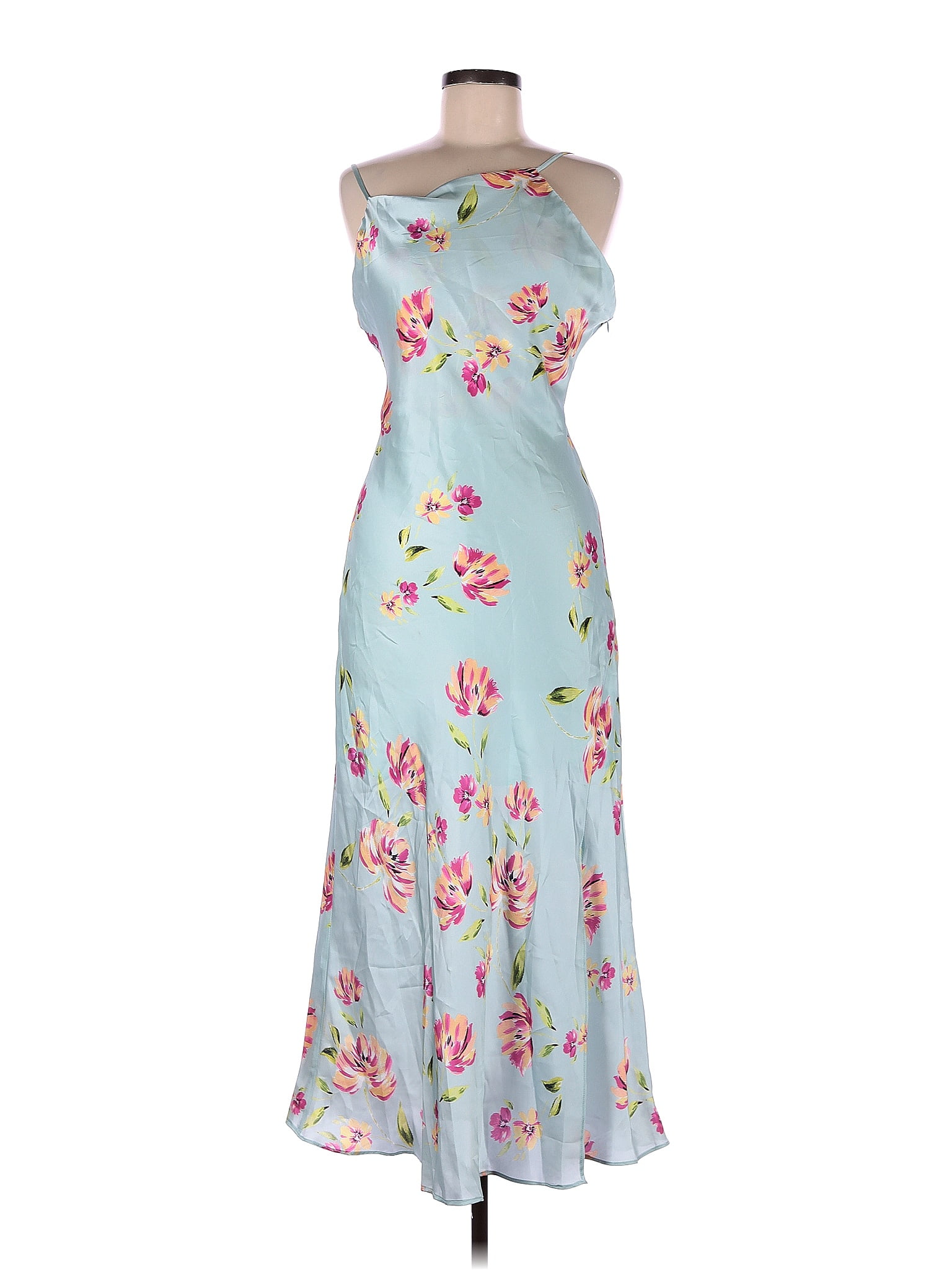 Endless Rose 100% Polyester Floral Blue Casual Dress Size M - 70% off ...