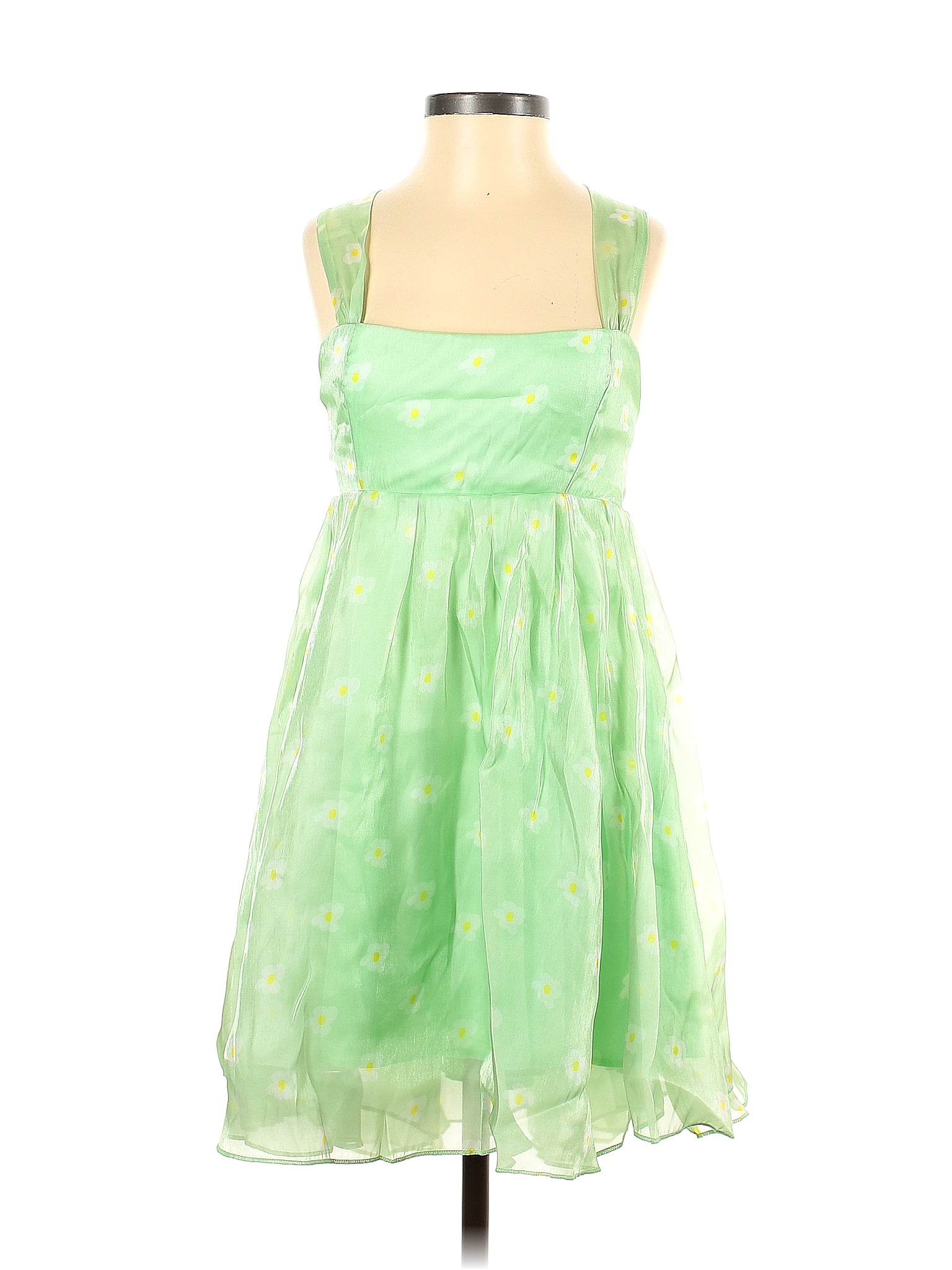 Lucy In The Sky 100 Polyester Green Casual Dress Size S 46 Off