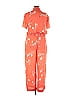 Fame And Partners 100% Polyester Orange Jumpsuit Size 16 - photo 2