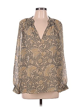 Vince. Long Sleeve Silk Top (view 1)