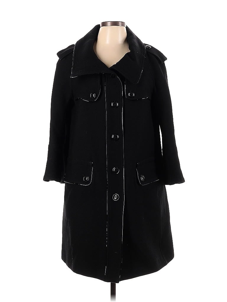 Burberry 100% Virgin Wool Black Wool Coat Size 14 - 76% off | thredUP