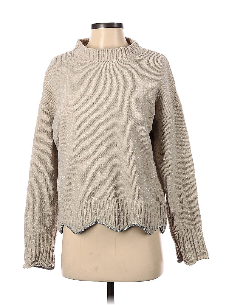 Pre-owned Raga Turtleneck Sweater In Tan