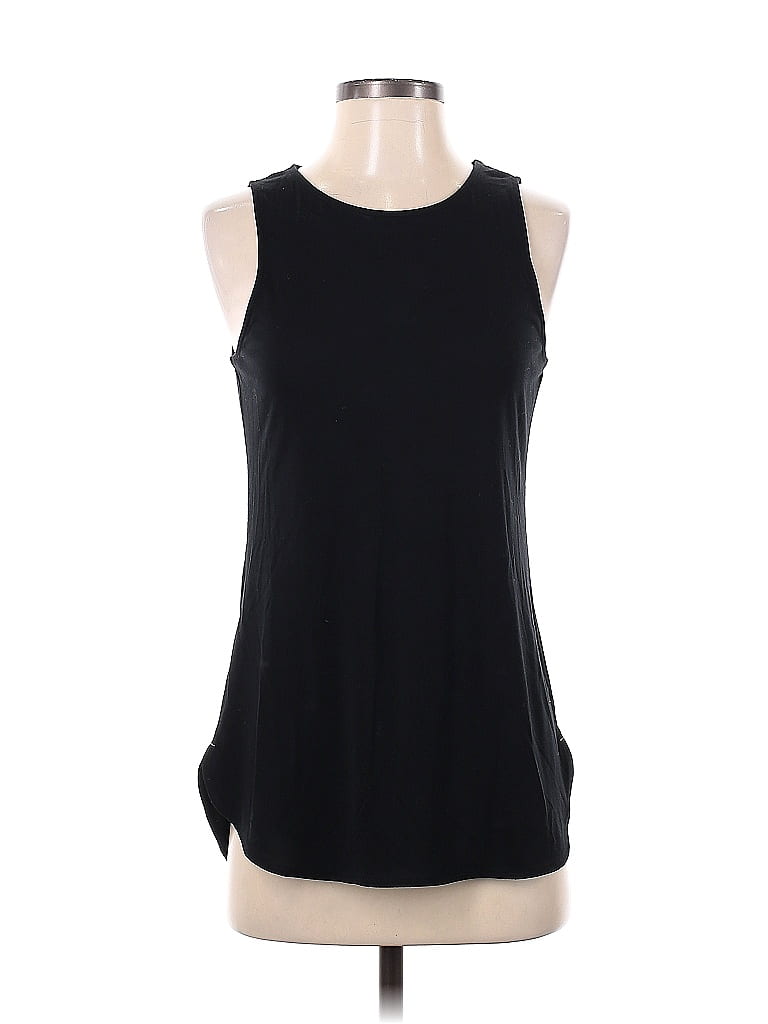 Pre-owned Peach Tank Top Black Halter Neckline Tops