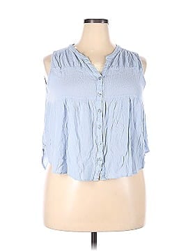 Assorted Brands Sleeveless Button-Down Shirt (view 1)