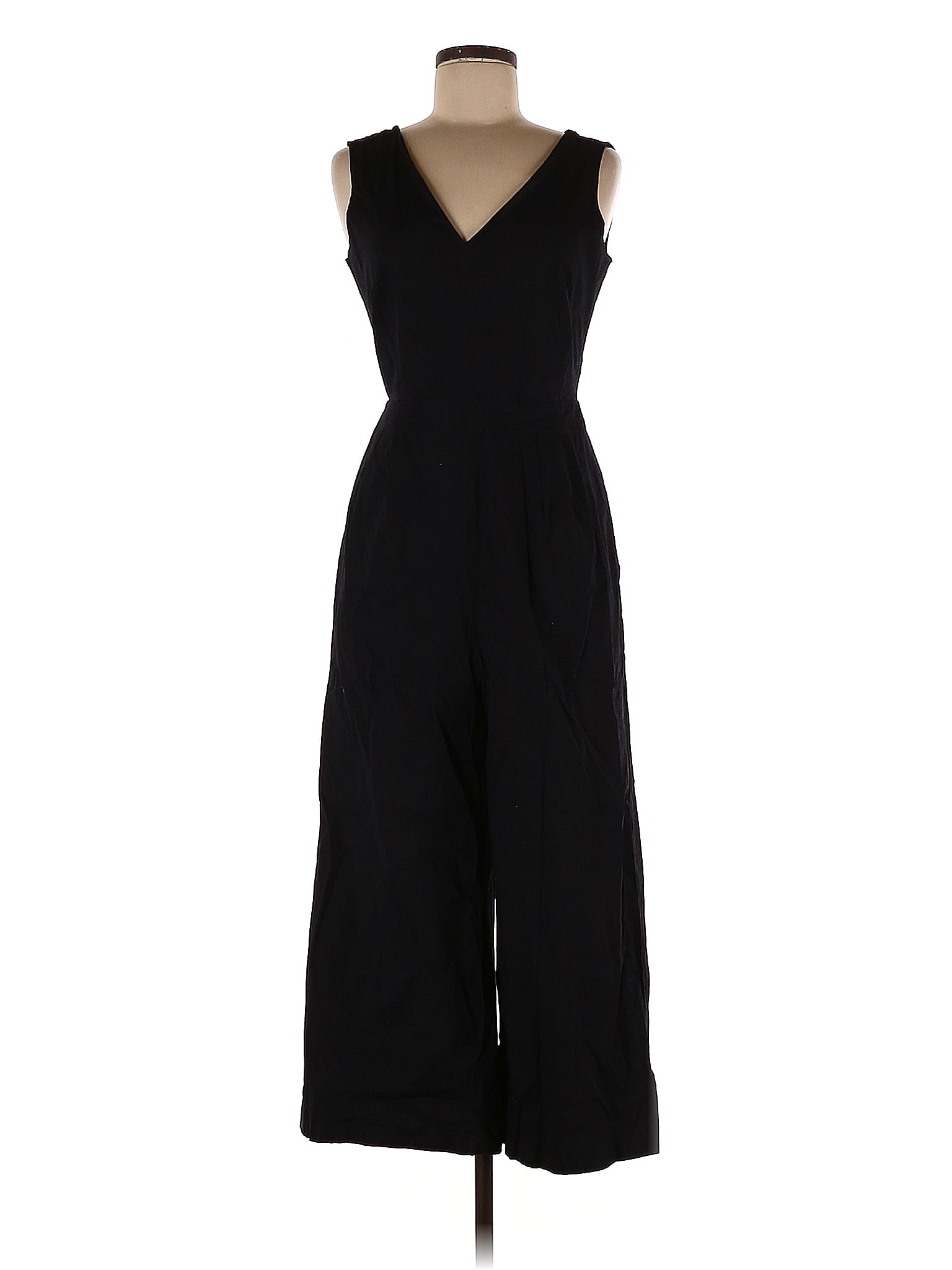 J.Crew Solid Black Jumpsuit Size 6 79 off thredUP