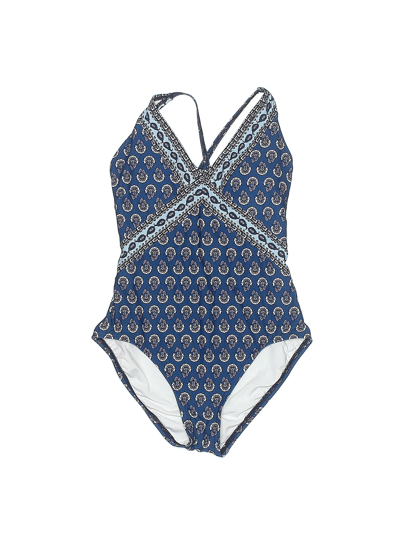 LOFT Beach Blue One Piece Swimsuit Size XS 56 off thredUP