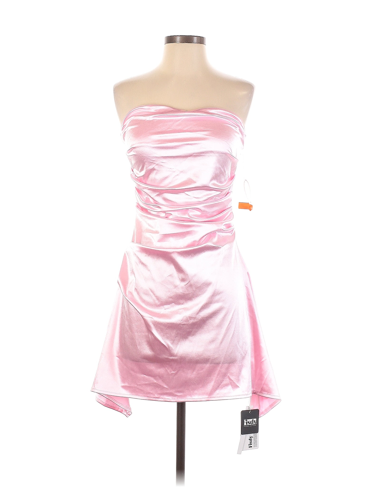 Unbranded Solid Pink Cocktail Dress Size S 62 Off Thredup