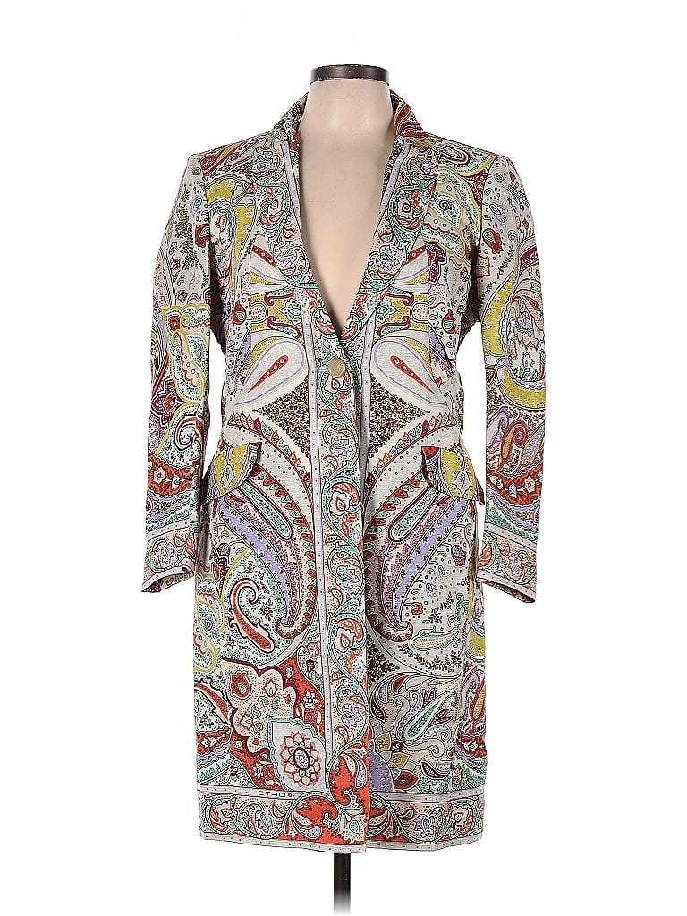 ETRO Multi Color Gray Blazer Size 46 (IT) - 80% off | thredUP