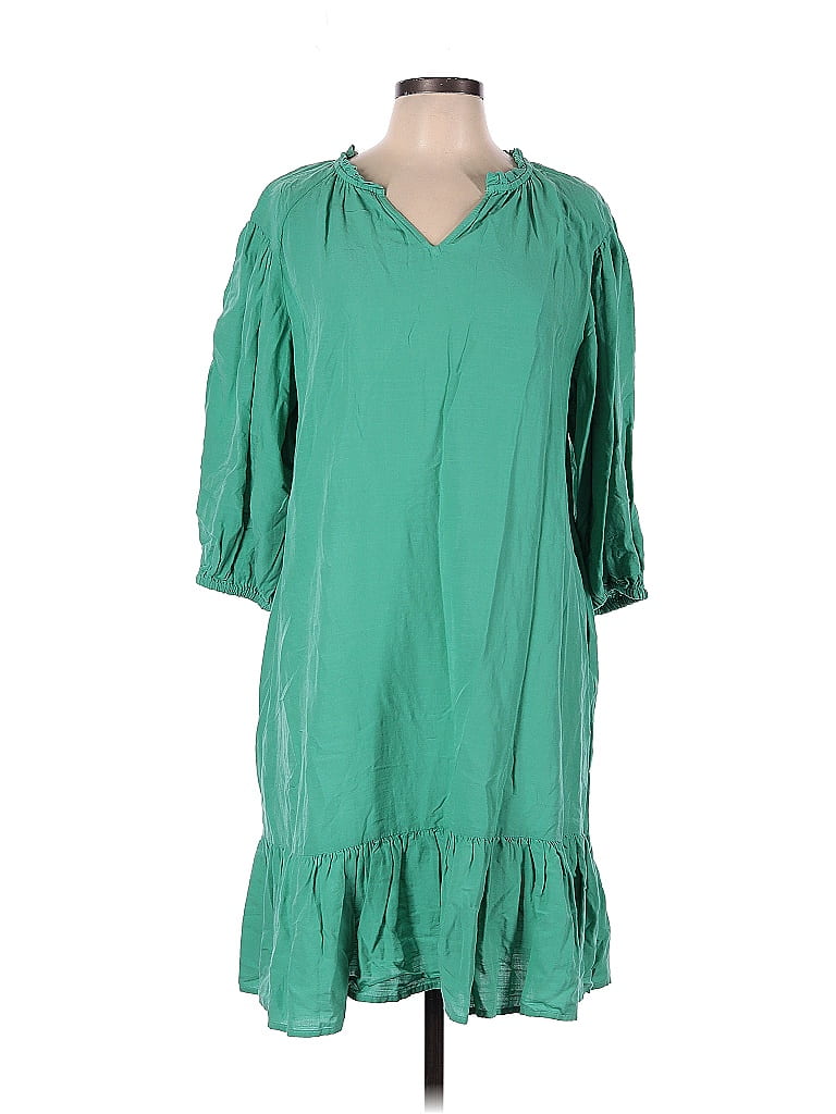 Knox Rose Solid Green Casual Dress Size L - 52% off | ThredUp