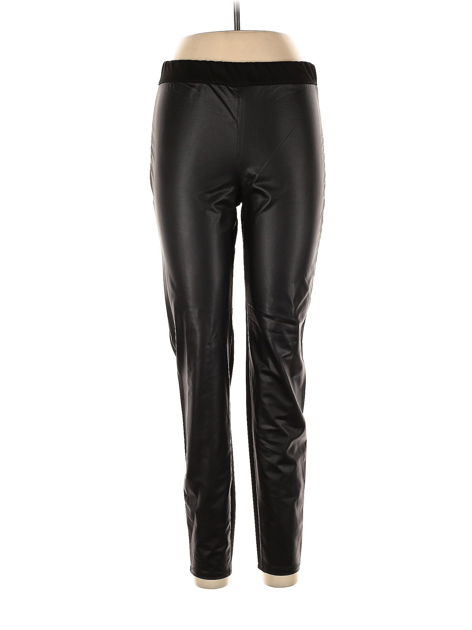 Arden B. Black Faux Leather Pants Size L - 62% off | thredUP