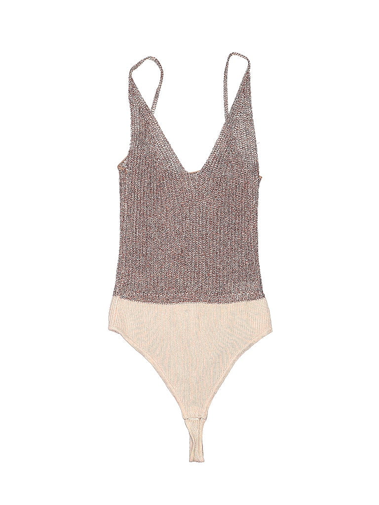 Intimately by Free People Multi Color Tan Bodysuit Size M - photo 1