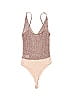 Intimately by Free People Multi Color Tan Bodysuit Size M - photo 2