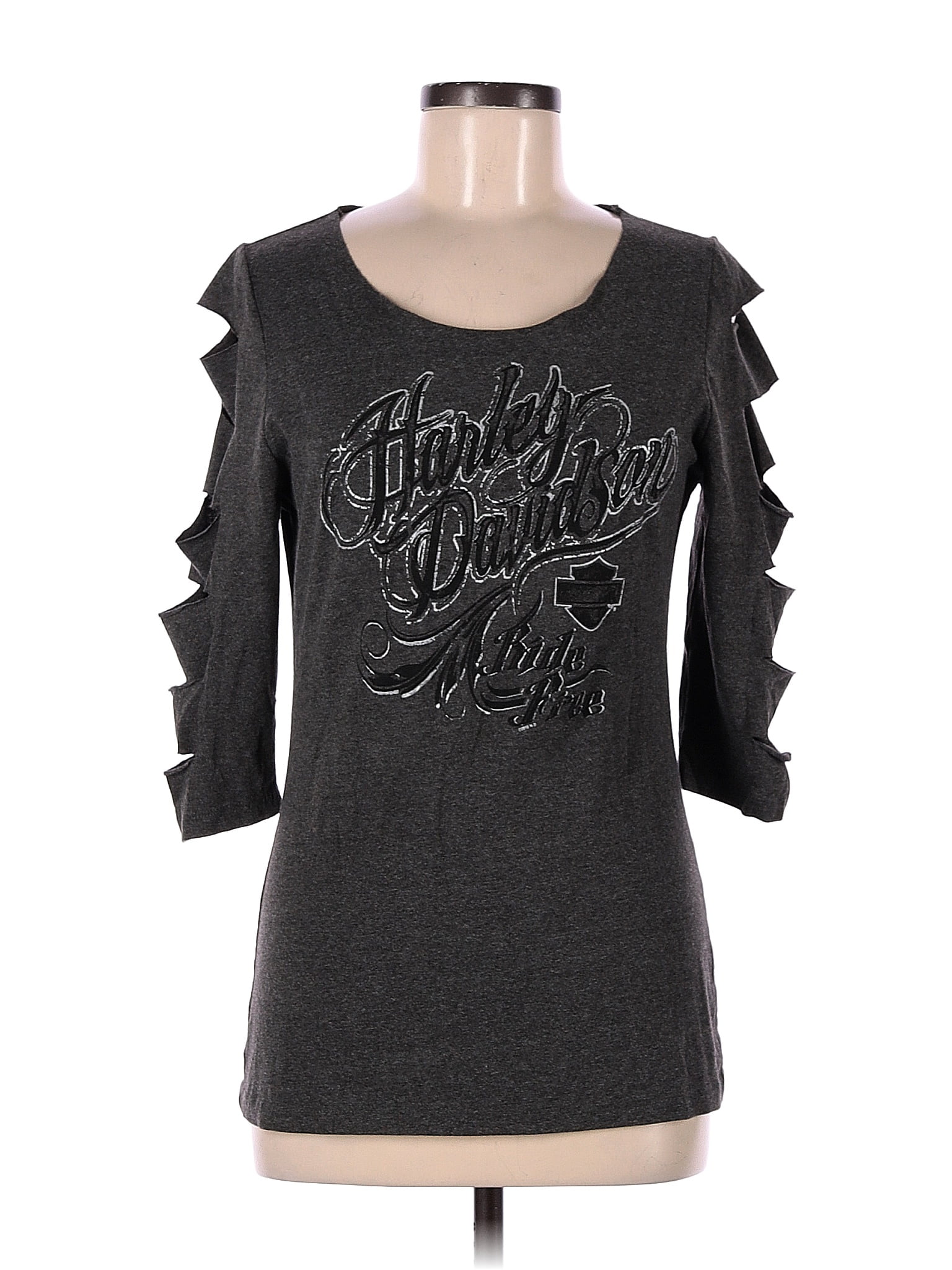 Harley Davidson Black Long Sleeve Top