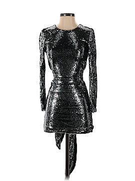 Toccin Gunmetal Front Tie Sequin Dress (view 1)