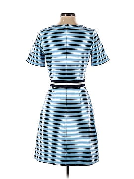 Draper James Blue V-Neck Striped Dress (view 2)