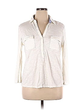 Jones New York 3/4 Sleeve Button-Down Shirt (view 1)