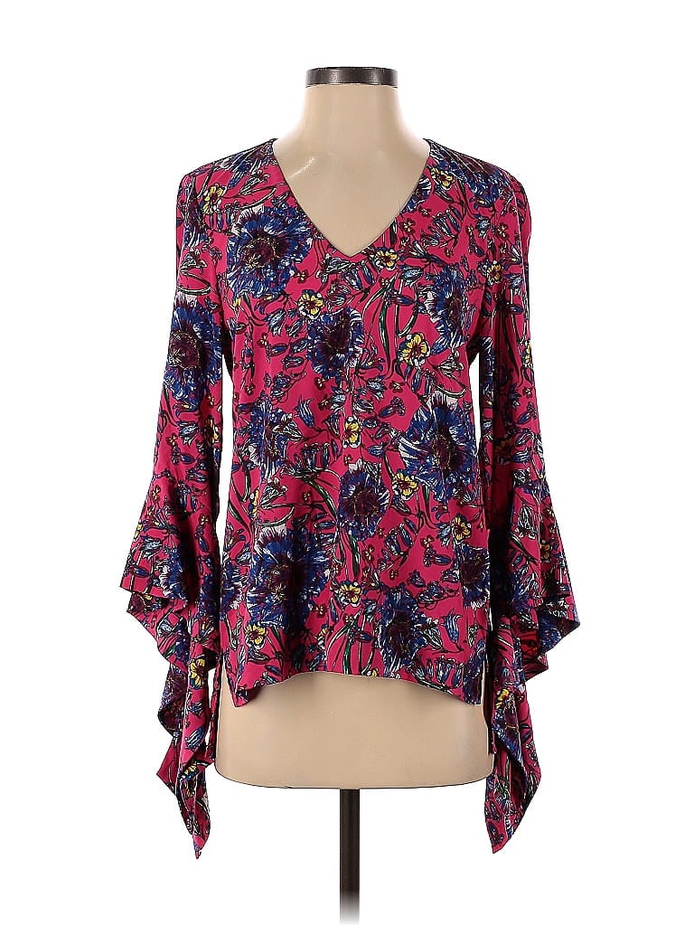 Pre-owned Prabal Gurung Collective Long Sleeve Blouse In Pink