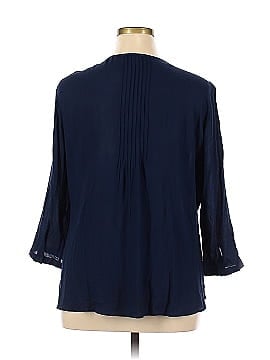 Pale Sky Long Sleeve Blouse (view 2)