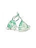 Unbranded Graphic Tropical Green Swimsuit Top Size S - photo 2