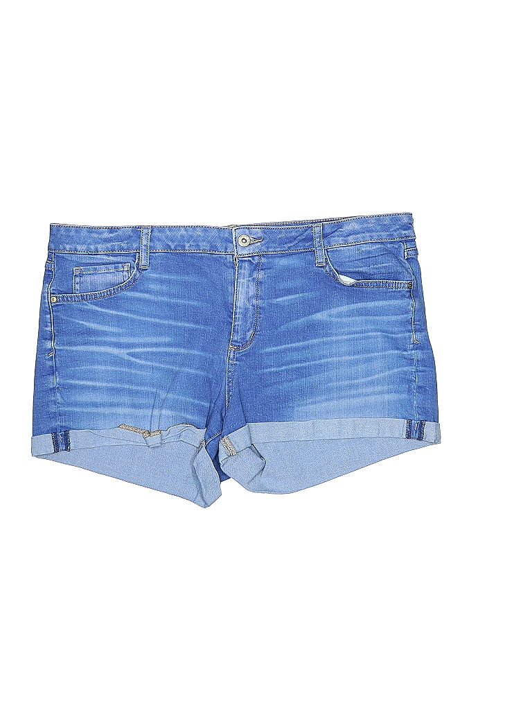 Arizona Jean Company Ombre Blue Denim Shorts Size 19 - photo 1