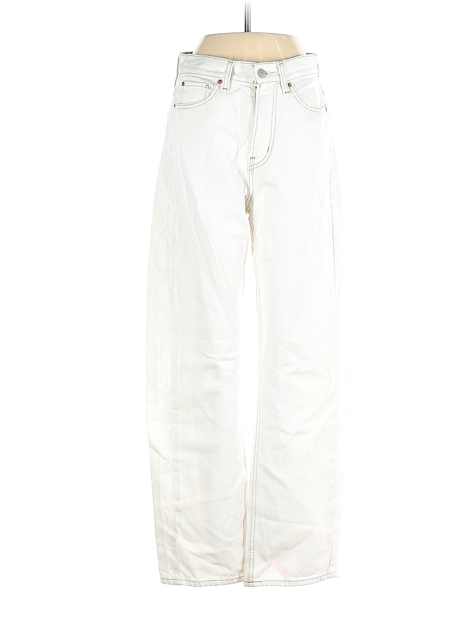BDG 100 Cotton Solid White Ivory Jeans 26 Waist 47 off thredUP