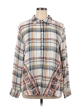 Tolani Long Sleeve Button-Down Shirt (view 1)