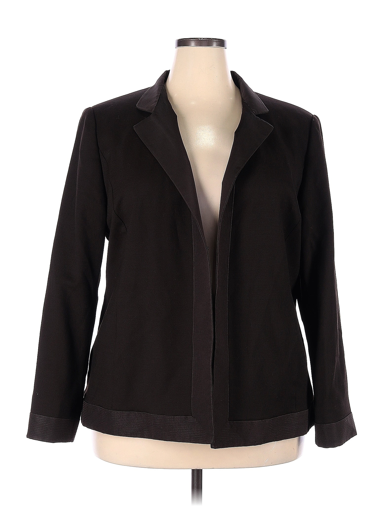 Linda Allard Ellen Tracy Solid Brown Jacket Size 20 (Plus) - 79% off ...