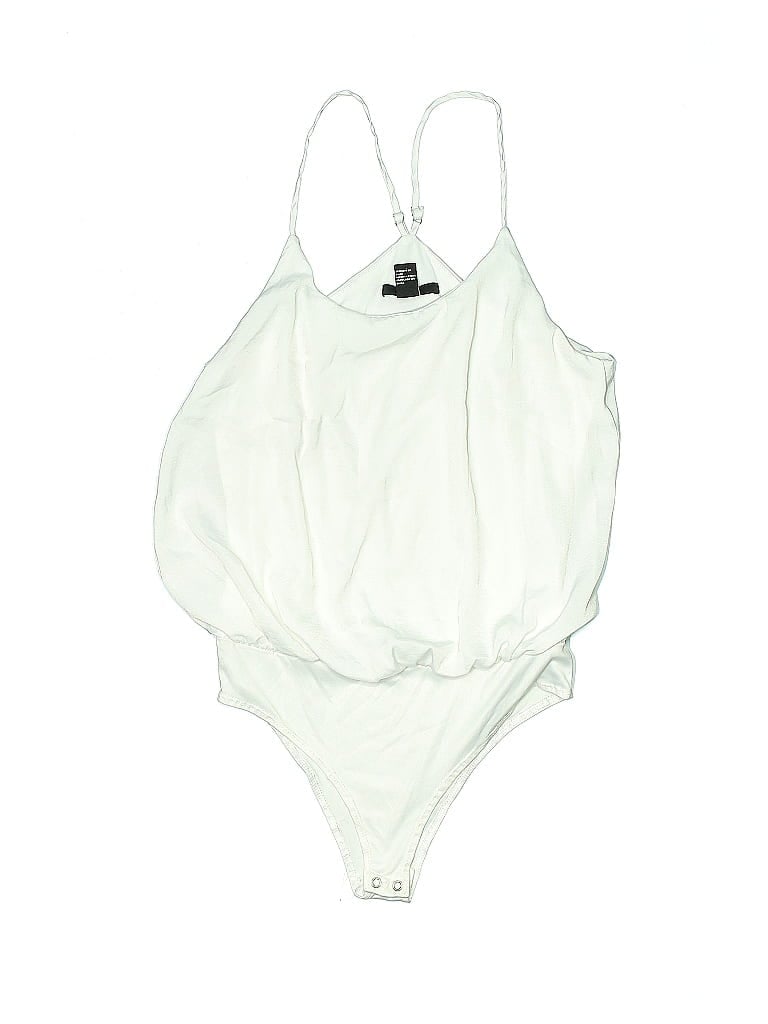 Pre-owned Forever 21 Bodysuit In White