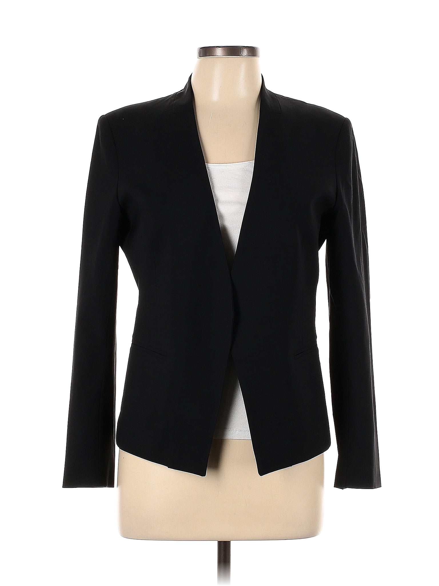 Theory Solid Black Blazer Size 12 78 Off Thredup