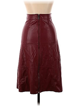 Sweet Baby Jamie Ruby Faux Leather Skirt (view 2)