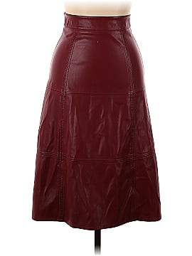Sweet Baby Jamie Ruby Faux Leather Skirt (view 1)