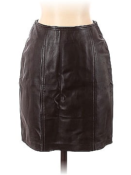 Saks Fifth Avenue Faux Leather Skirt (view 1)